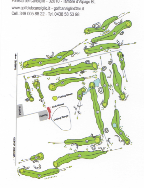 Golf Club Cansiglio mappa