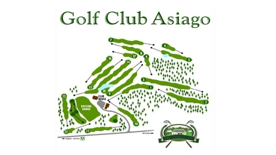 Golf Club Asiago mappa