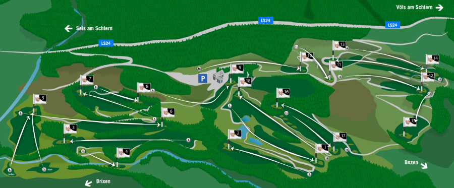 Golf Club St. Vigil Seis mappa