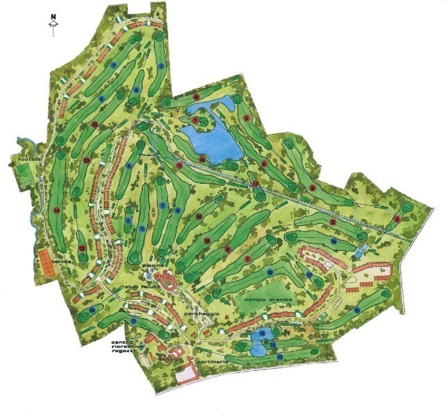 Golf Club Monticello mappa