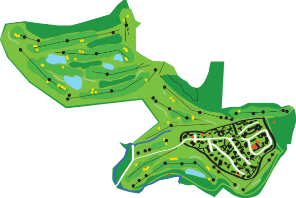 Golf Club Villa Carolina mappa