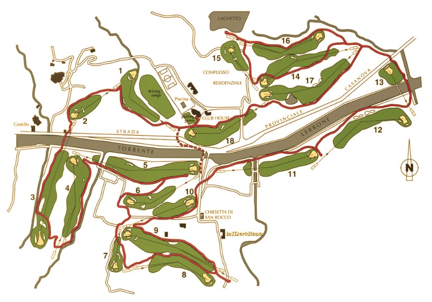 Golf Club Garlenda mappa