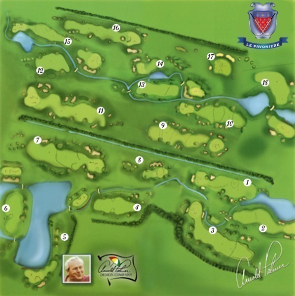 Golf Club Le Pavoniere mappa